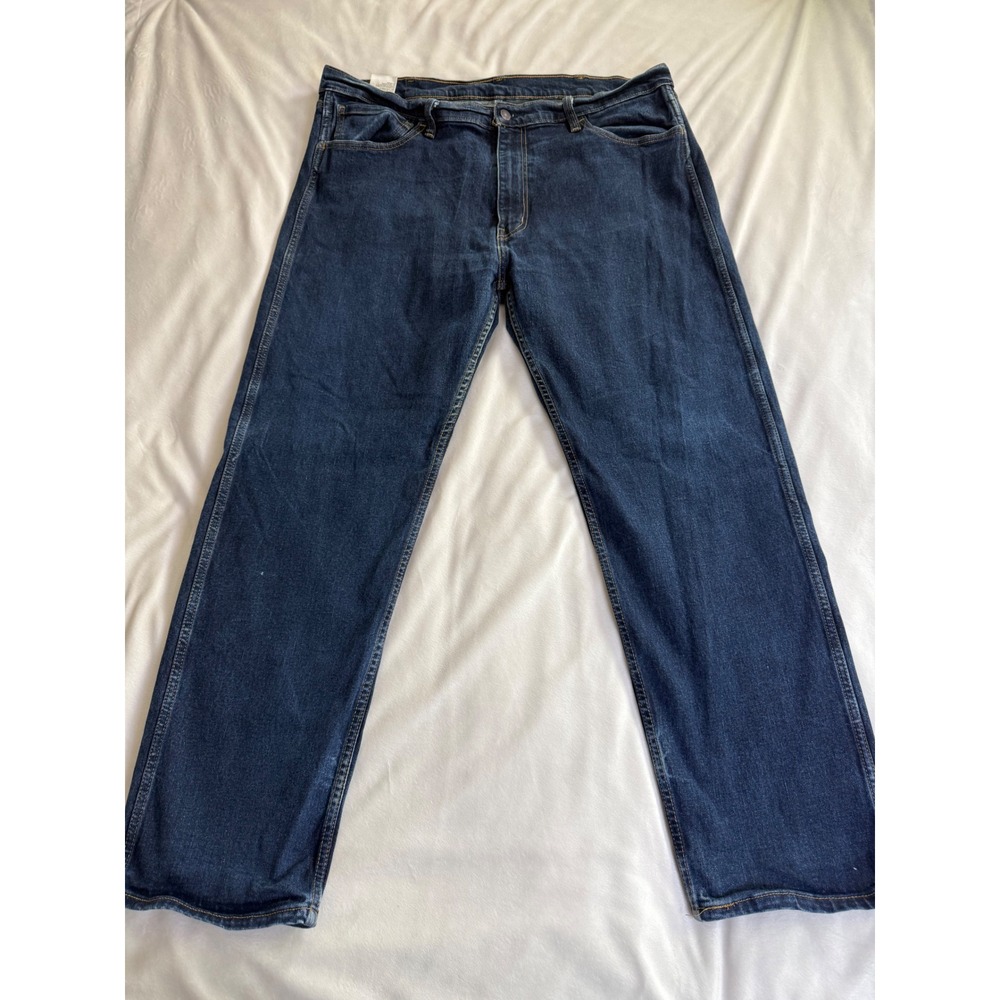 Levis Workwear Fit Jeans Dark Wash Indigo Straight Leg Denim 40x32